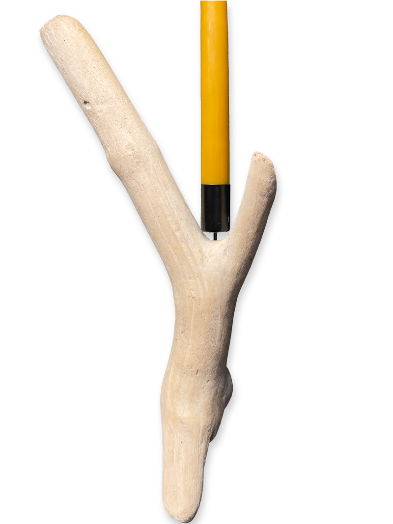 Lit Form “Wishbone” Driftwood Sconce – Taper Candle Edition